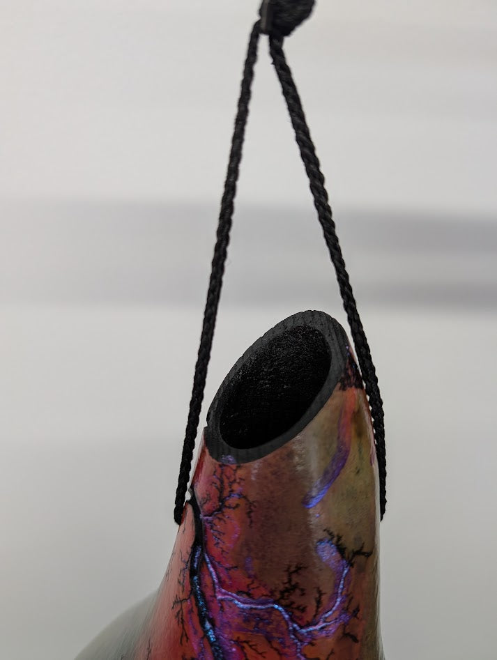 Medium Purple Opal Fractal Burned Thunder Gourd #10