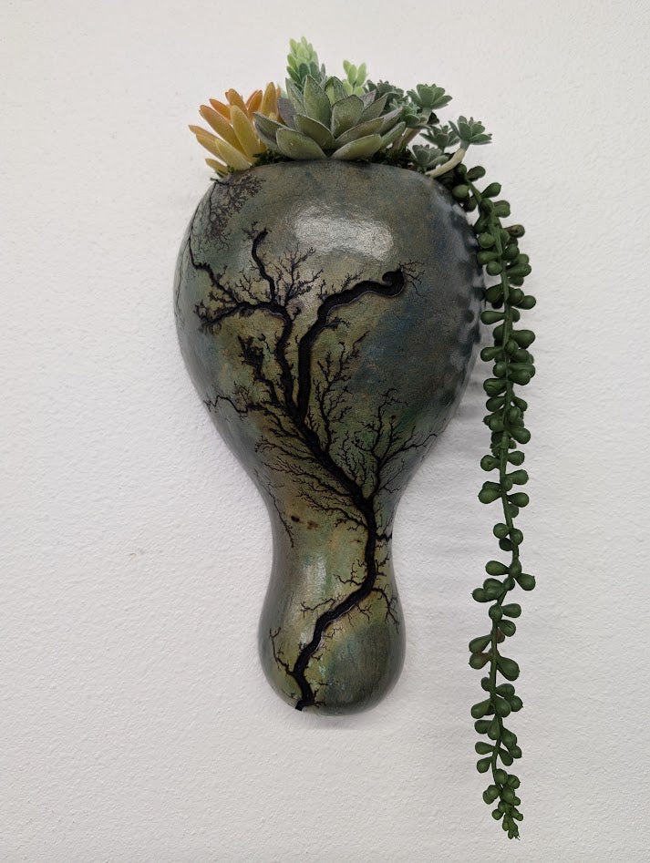 Turquoise Wall Hanging Sconce Gourd #10