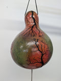 Small Magenta Fractal Burned Thunder Gourd #11