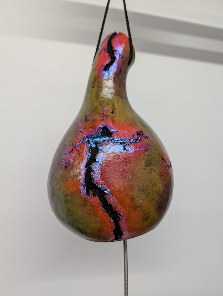 Thunder Gourd Fractal Burned Small #15