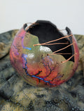 Purple Opal Fractal Burned Wire Bowl #1