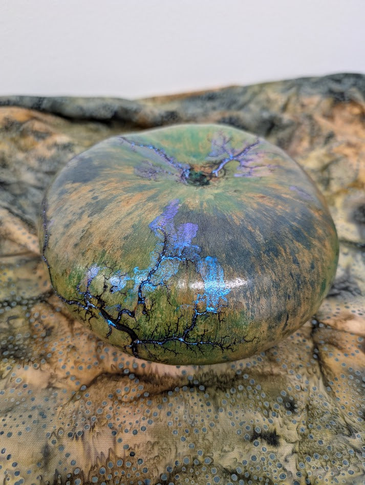 Turquoise Opal Ocean Drum Gourd #2
