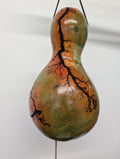 Large Sunset Fractal Burned Thunder Gourd #3