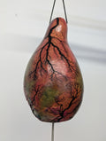 Small Magenta Fractal Burned Thunder Gourd #3