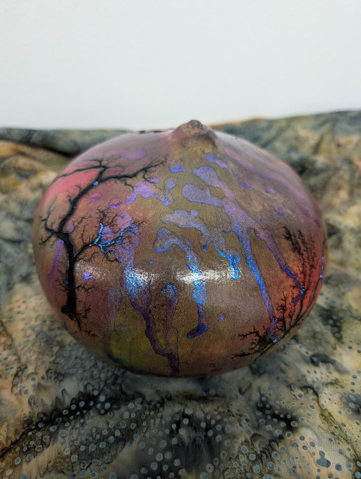Purple Opal Ocean Drum Gourd #4