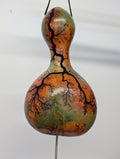 Small Sunset Fractal Burned Thunder Gourd #6