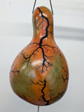 Medium Sunset Fractal Burned Thunder Gourd #9