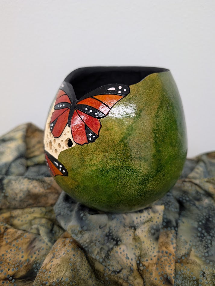 Gourd Bowl Butterflies