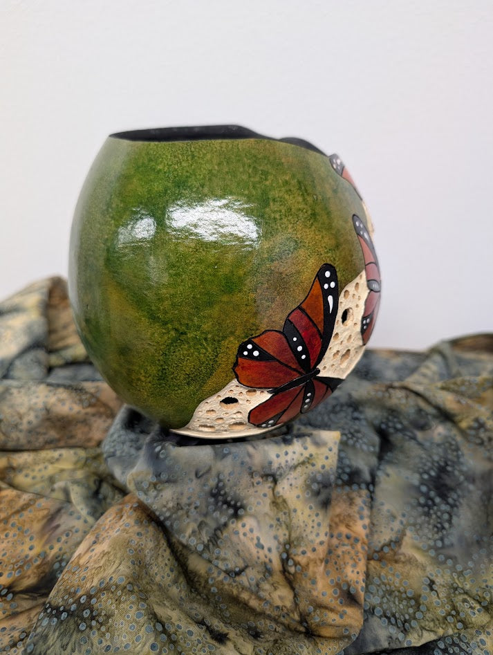 Gourd Bowl Butterflies
