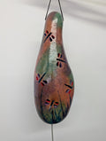 Hand Carved Dragonfly Thunder Gourd #1
