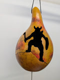 Thunder Gourd Hand Carved Viking Silhouette #14